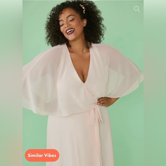 NWT Modcloth Pink Wrapped in Rapture Maxi Dress M - Picture 3 of 6